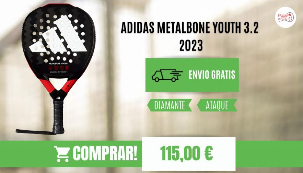 pala padel adidas metalbone youth 3.2 2023 padelarte